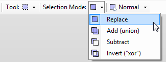 Selection combine modes in Paint.NET