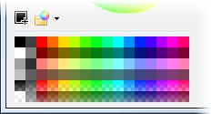 The customizable color palette in Paint.NET 3.0