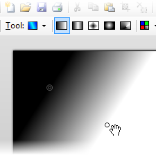 The Gradient tool in Paint.NET 3.0