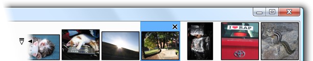 The image list and tab strip in Paint.NET 3.0